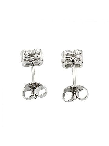 Tiffany & Co. Tiffany &amp; Co. Bezel-set Diamond Earrings, Platinum 950, Silver/Clear Tone, Women's Jewelry (view 2)