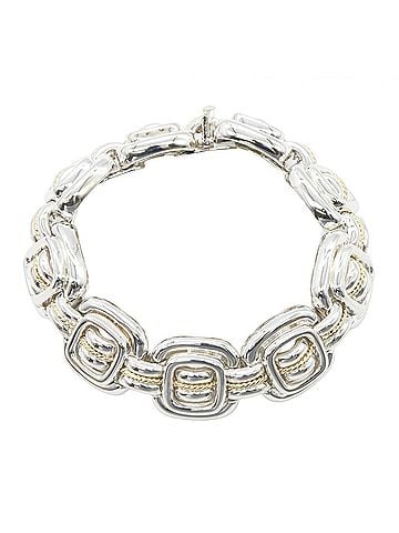 Tiffany & Co. Tiffany &amp; Co. Signature Bracelet - Sterling Silver 925 and 18K Yellow Gold Men's Women's Tone/Silver Tone (view 1)
