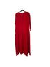 misook Floral Red Black Casual Dress Size M - photo 2