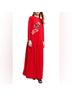 misook Floral Red Black Casual Dress Size M - photo 3