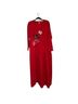 misook Floral Red Black Casual Dress Size M - photo 1