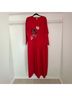 misook Floral Red Black Casual Dress Size M - photo 4