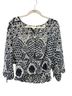 ECI Print Multi Color Blouse Size M - photo 1