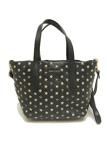 Jimmy Choo JIMMY CHOO Mini Sarah Handbag, Leather, Black, Women's, 253943 (view 2)