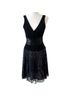 Moda International Silver Black Cocktail Dress Size 8 - photo 1