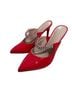 BCBGeneration Red Silver Heels Size 8 - photo 1