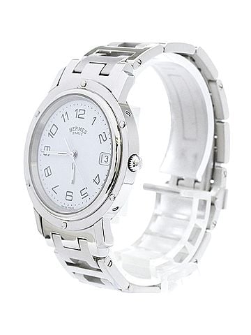 Hermès HERMES Clipper Stainless Steel Quartz Mens Watch CL6.710 Polished (view 2)