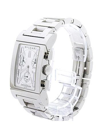Bvlgari BVLGARI Rettangolo Stainless Steel Quartz Mens Watch RTC49S Polished (view 2)