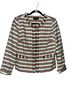 Talbots 60% Cotton 30% Polyester 1% Spandex 100% Polyester Stripes Multi Color Jacket Size 10 (petite) - photo 1