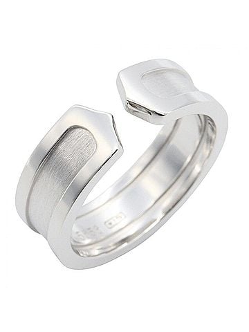 Cartier Cartier C2 Ring, 18K White Gold (18KWG), Women's, Silver Tone (view 1)