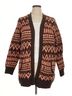 L.L.Bean Chevron-herringbone Brown L.L.Bean Cardigan Size 1X - photo 1