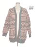 L.L.Bean Chevron-herringbone Brown L.L.Bean Cardigan Size 1X - photo 5