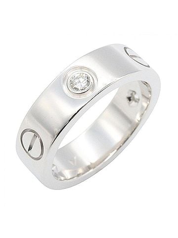 Cartier Cartier Love Ring 3PD - 18K White Gold (18KWG) Diamond for Women Silver/Clear Tone B4032500 (view 1)