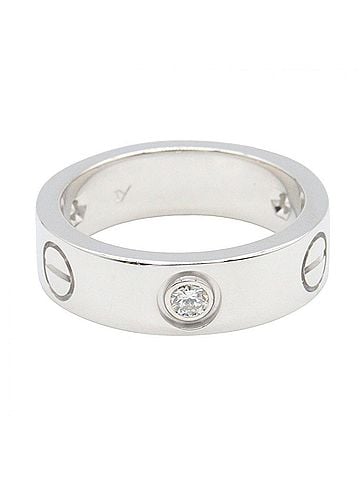 Cartier Cartier Love Ring 3PD - 18K White Gold (18KWG) Diamond for Women Silver/Clear Tone B4032500 (view 2)