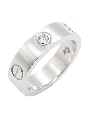 Cartier Cartier Love Ring 3PD - 18K White Gold (18KWG) Diamond for Women Silver/Clear Tone B4032500 (view 1)