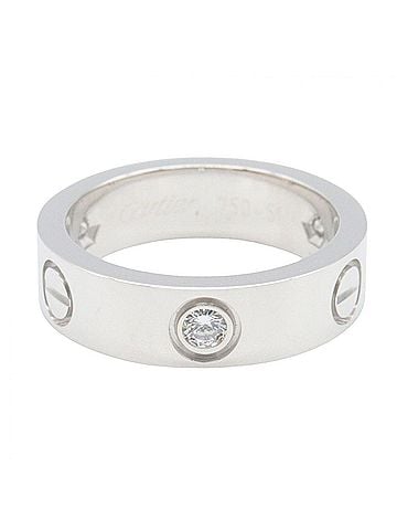 Cartier Cartier Love Ring 3PD - 18K White Gold (18KWG) Diamond for Women Silver/Clear Tone B4032500 (view 2)