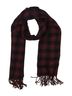 Coach Plaid Burgundy Coach Scarf One size - photo 1