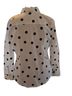 Worthington Polka Dots White Black Button-Down Shirt Size XL - photo 2
