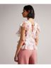 Ted Baker London Floral Multi Color Blouse Size 5 - photo 3