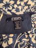 Chaps Floral Blue White Casual Dress Size XL - photo 3
