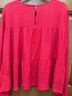 Gap 100% Rayon Solid Red Long Sleeve Blouse Size XL - photo 8