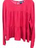 Gap 100% Rayon Solid Red Long Sleeve Blouse Size XL - photo 1