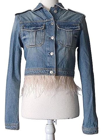 Guess Guess x Jlo Feather Jean Jacket Moment Jacket (view 1)