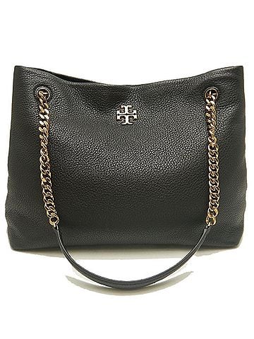 Tory Burch Tory Burch KIRA TOTE 61995 Leather Tote Bag, Black, Women's (Item No. 253913) (view 1)