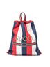 Gucci Blue Striped Drawstring Backpack One size - photo 1