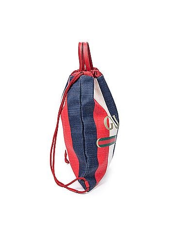 Gucci Striped Drawstring Backpack (view 2)