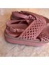 Ulla Johnson 100% Lambskin Pink Tan Sandals Size EU 39 1/2 - photo 5