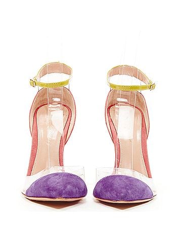 Gianvito Rossi Gianvito Rossi Plexi Suede PVC Pumps (view 1)