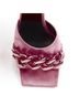 Versace 100% Leather Black Versace Runway Chain Kitten Sandals Size EU 38 - photo 6