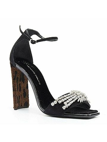 Giuseppe Zanotti Giuseppe Zanotti Suede Crystal Sandal (view 1)