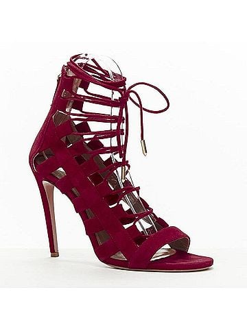 Aquazzura Aquazzura Suede Lace Up Sandals High Heels (view 2)