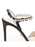 Prada 100% Silk Black Prada Satin Crystal Embellished Sandals Size EU 37 1/2 - photo 8