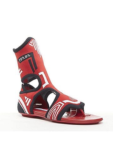 Prada Prada Stretch Sock Knit Sandals (view 2)