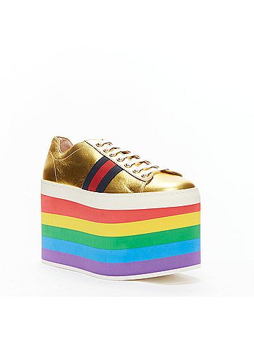 Gucci Gucci Web Platform Sneakers (view 2)