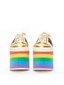 Gucci 100% Leather Multi Color Gucci Web Platform Sneakers Size EU 37 1/2 - photo 3
