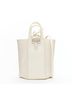 OFF-WHITE 100% Leather Ivory Off White Leather Drawstring Tote Bag One size - photo 1