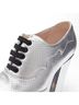 Gucci 100% Leather Silver Gucci Platform Block Heel Bootie Mules Size EU 37 1/2 - photo 6