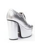 Gucci 100% Leather Silver Gucci Platform Block Heel Bootie Mules Size EU 37 1/2 - photo 7