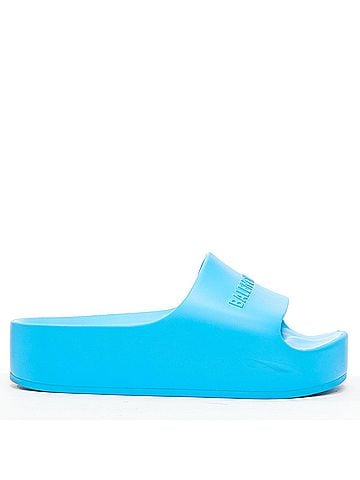 Balenciaga Balenciaga Platform Chunky Slides (view 1)