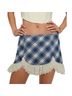 Kimchi Blue Plaid Blue White Active Skirt Size M - photo 1