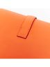 Hermès 100% Leather Orange Hermes Leather Envelope Clutch Bag One size - photo 6