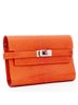 Hermès 100% Leather Orange Hermes Leather Classic Wallet One size - photo 3