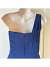 BCBGMAXAZRIA 100% Polyester Solid Blue Cocktail Dress Size 6 - photo 9