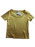 Garage Yellow Short Sleeve Blouse Size S - photo 1