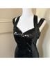 Cache 100% Polyester Black Cocktail Dress Size 6 - photo 4