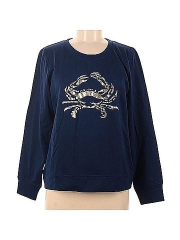J.Crew Factory Store Metallic Crab Sweatshirt Sweatshirt (view 1)